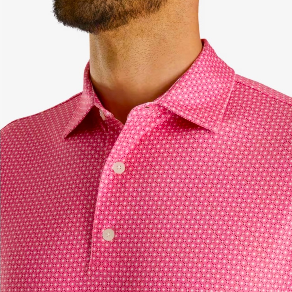 FJ Performance Golf Shirt - Dot Geo Lisle